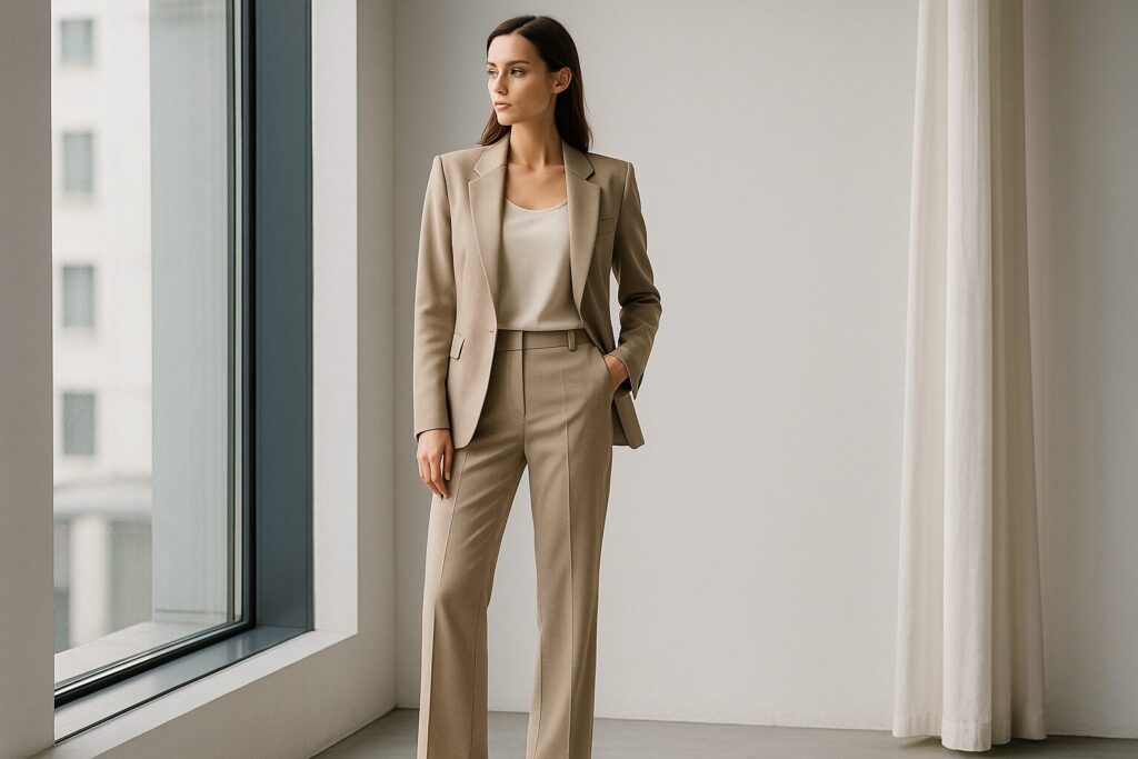 女性のスーツのパンツの長さは？美しく見せる基準