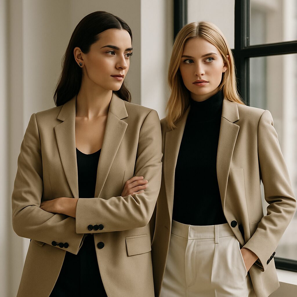 ベージュジャケットが大人女性に選ばれる理由