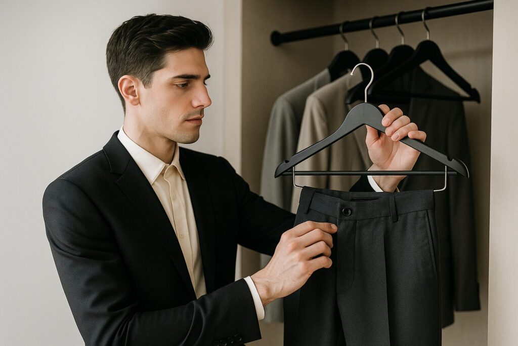 ハンガーにかけるときボタンは留めるべき？その理由