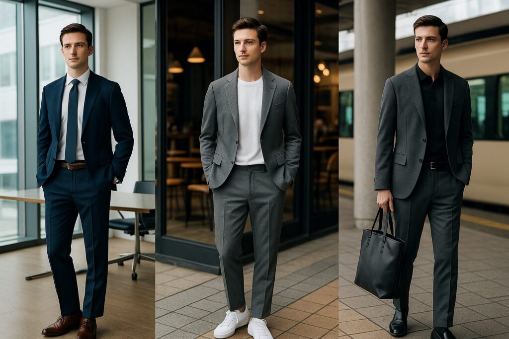 GUセットアップメンズのTPO別コーデ提案