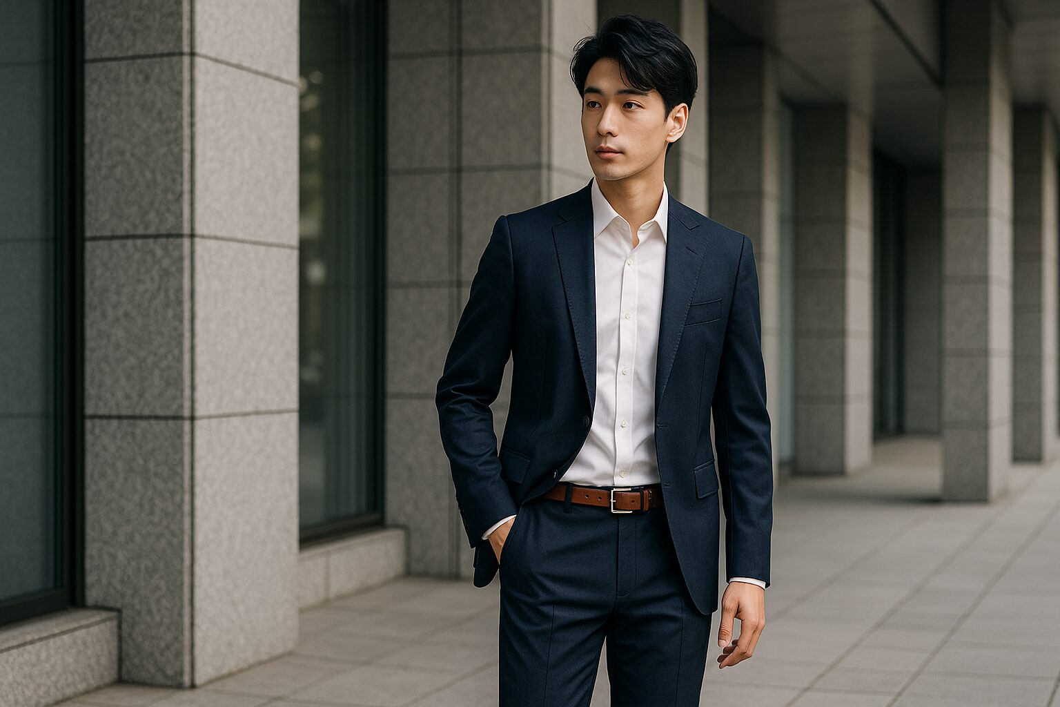 guのメンズビジネスセットアップで差をつける！好印象コーデと選び方完全ガイド