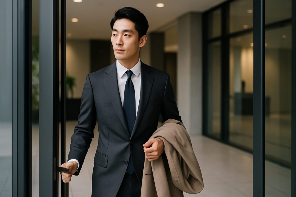 コートを着るタイミングと自社オフィス入退室時のマナー