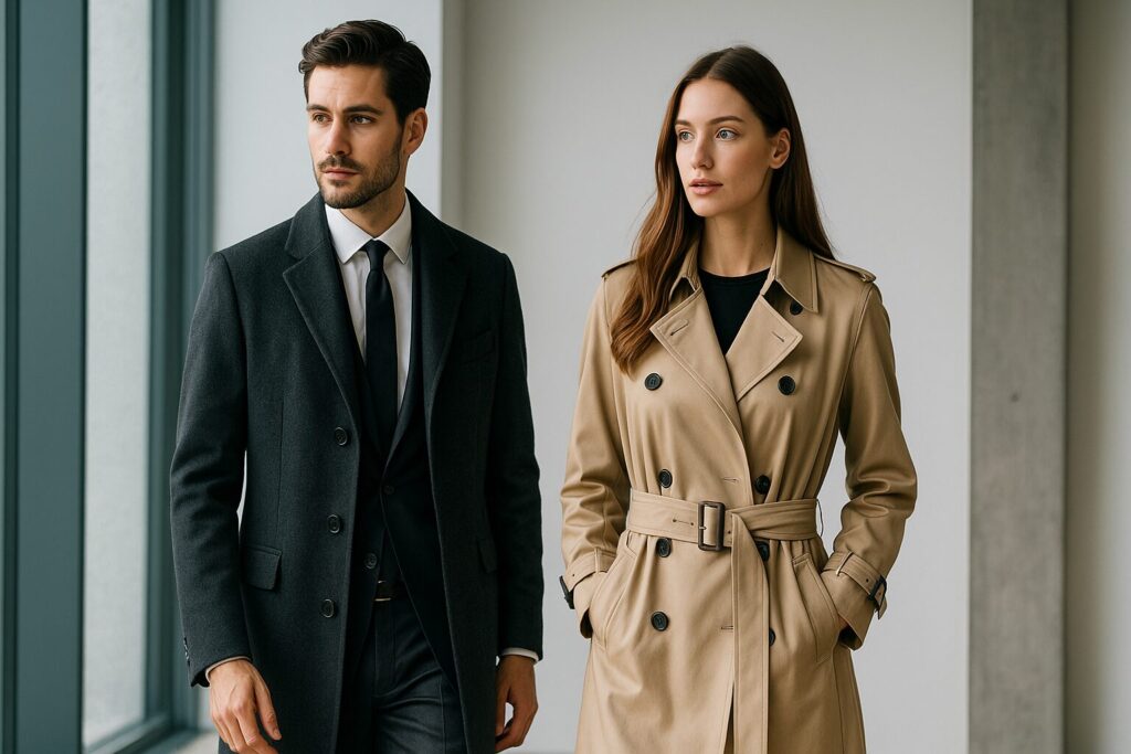 コートを着るタイミングに応じた男女別のコート選び