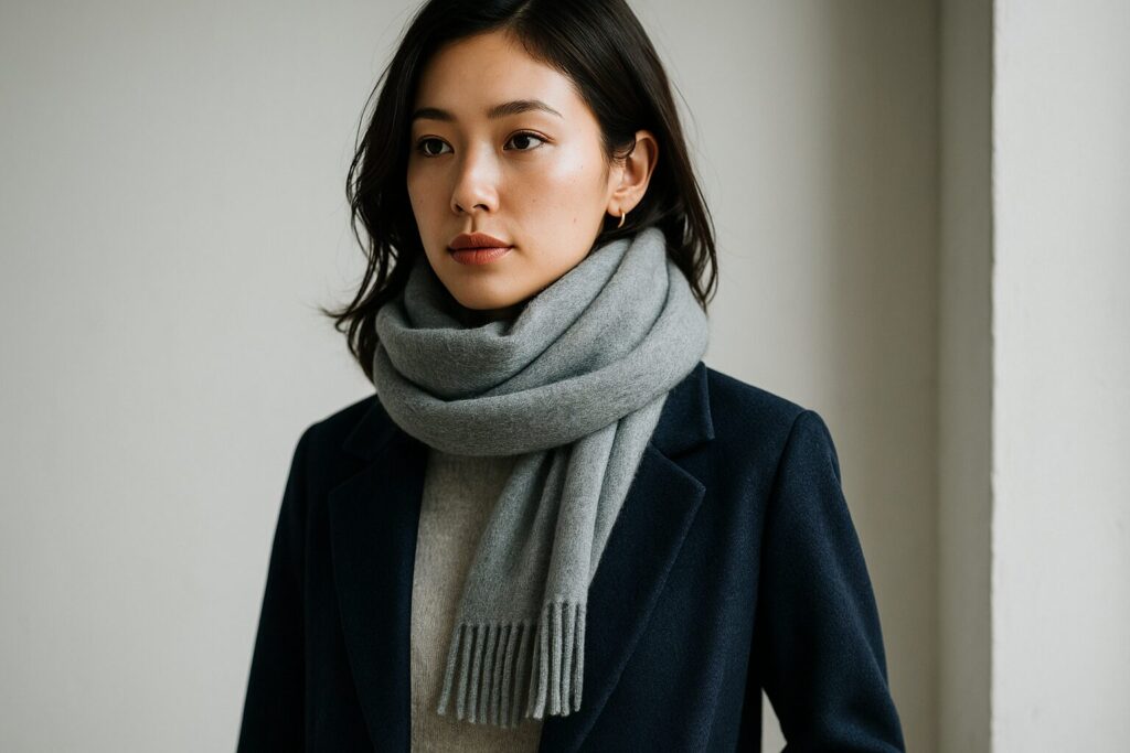 コート色マフラー相性早見表