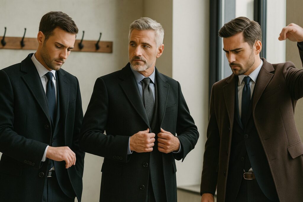 スーツの上から試着するときの注意点