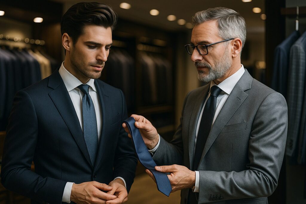 スーツ専門店で結婚式ネクタイを買うメリット