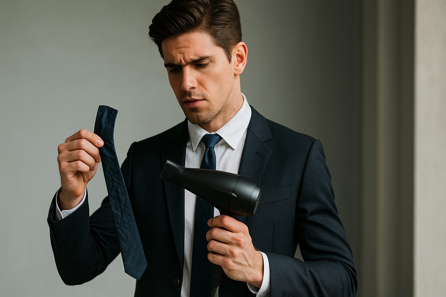 ネクタイシワ伸ばし緊急時に役立つ！出先でも簡単に整える完全ガイド