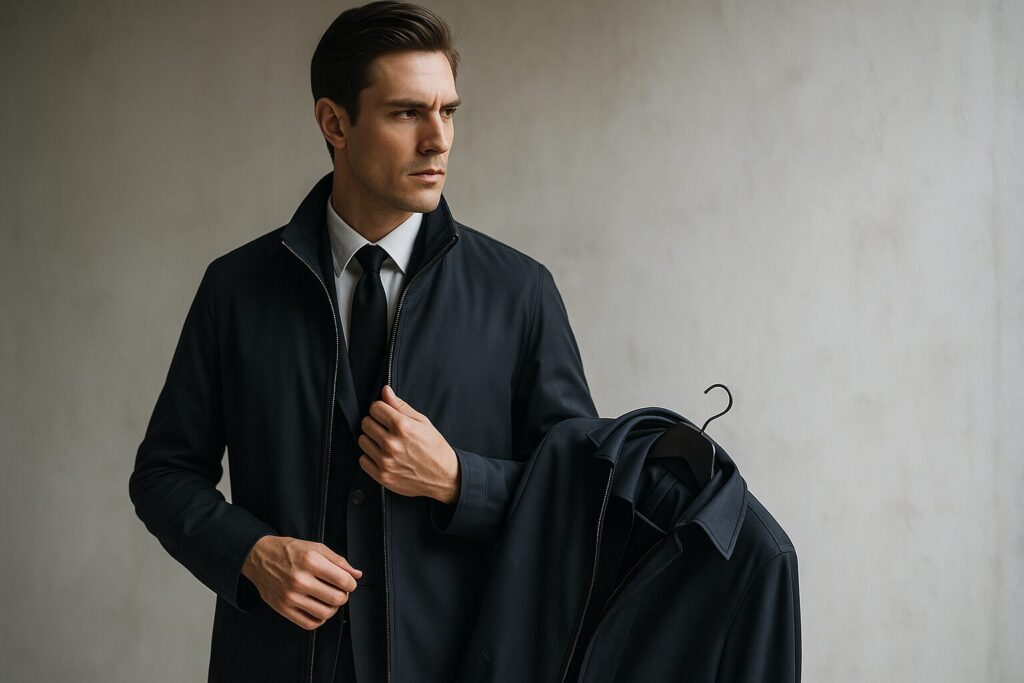 ビジネスコートのファスナーを滑らかにする潤滑ケア