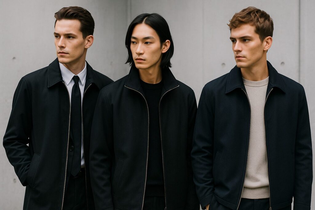 ビジネスコートのファスナー仕様と価格帯の特徴