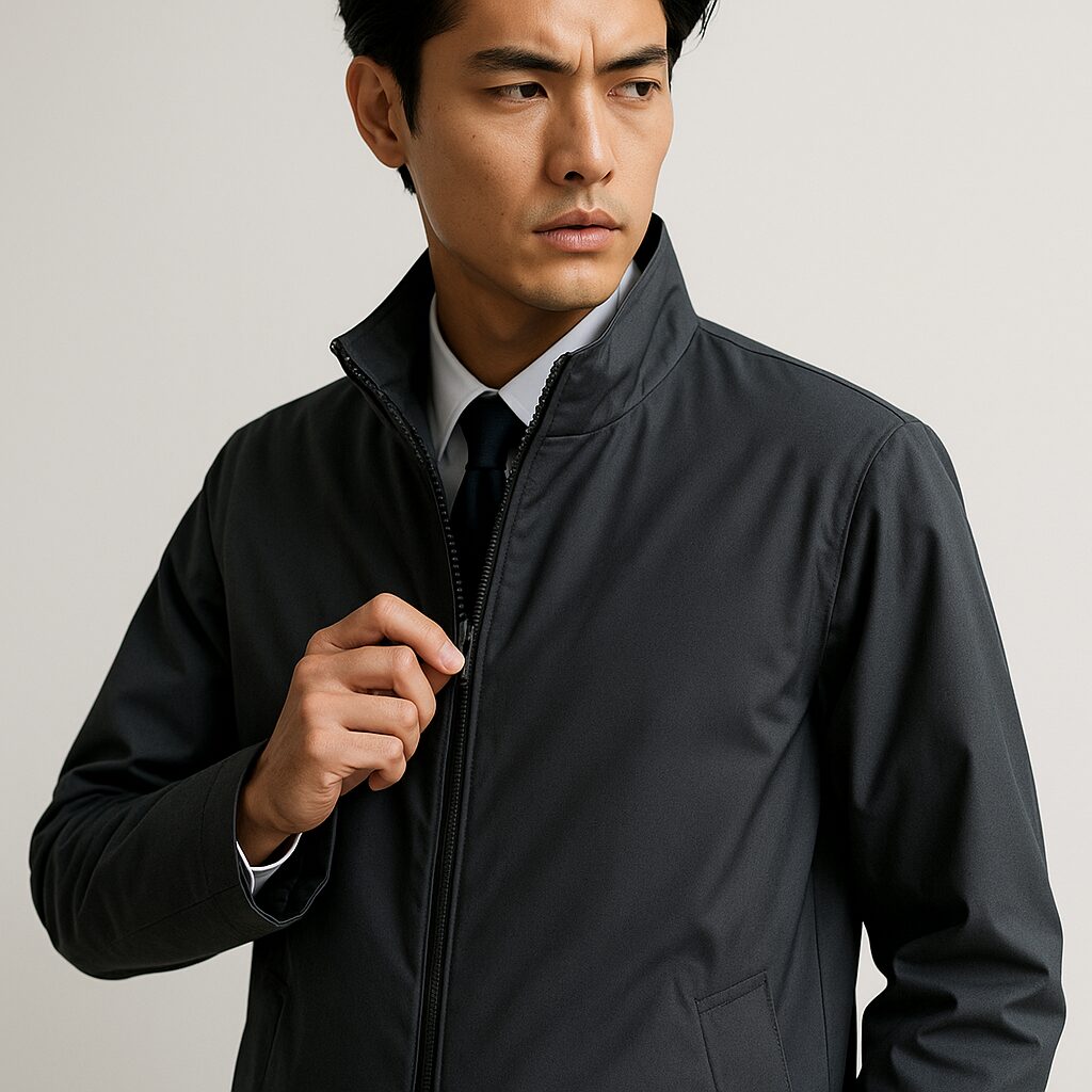 ビジネスコートのファスナー採用ブランド比較