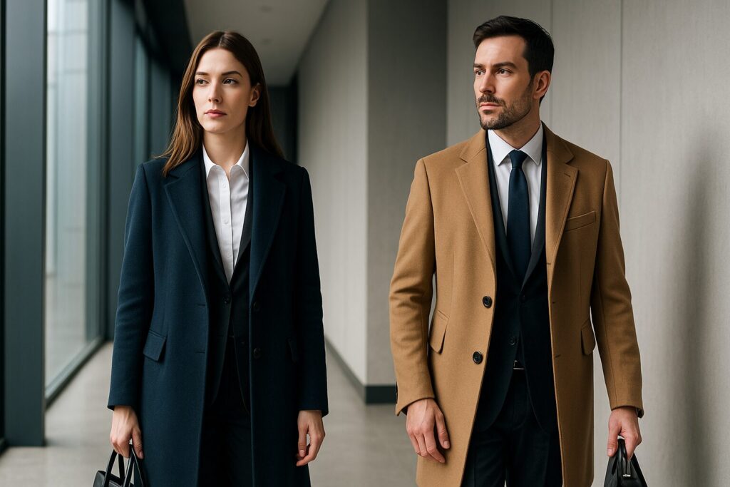 性別・役職別に配慮するビジネスマナー コートを脱ぐタイミング