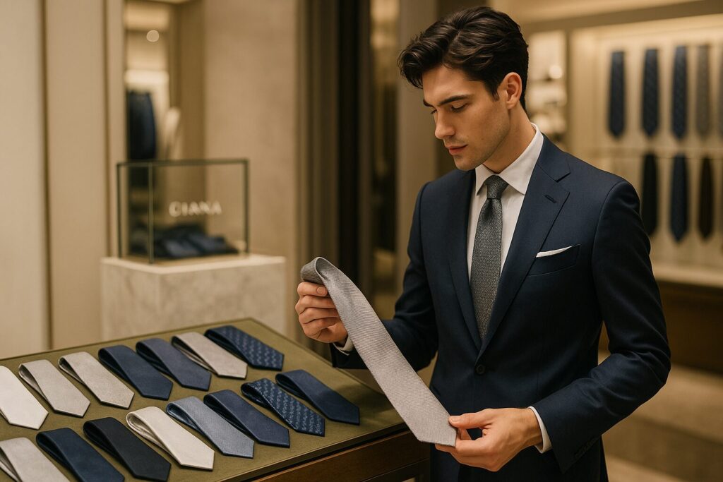 百貨店で購入する結婚式ネクタイの魅力