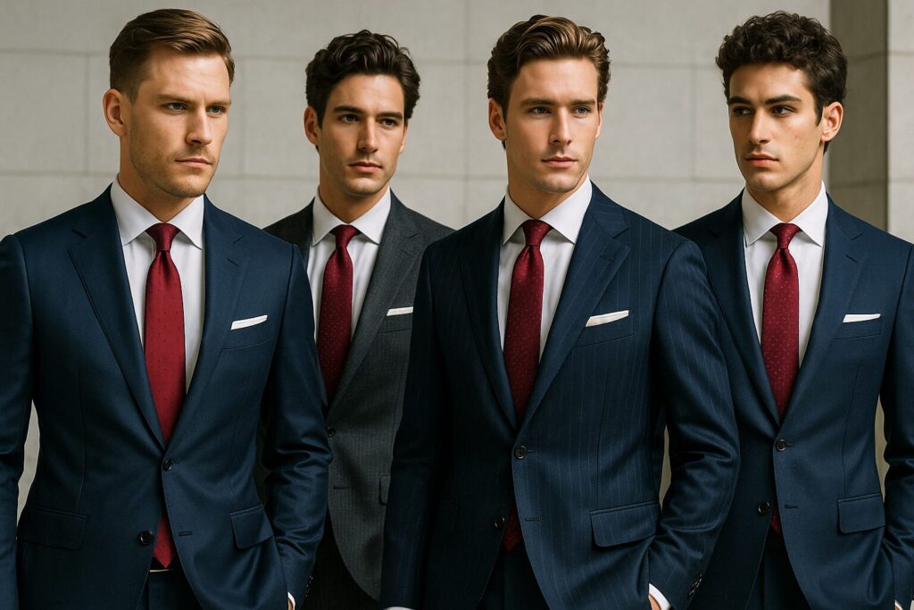 結婚式のネクタイ：ワインレッドの上品な使い方