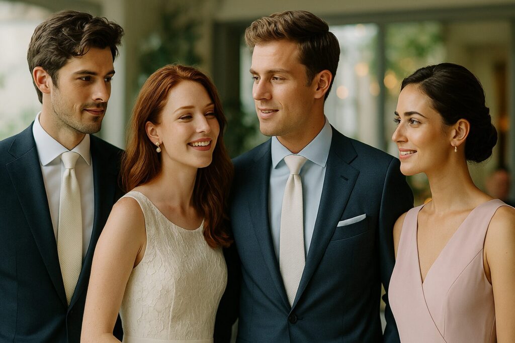 結婚式ゲストの白ネクタイ服装マナー