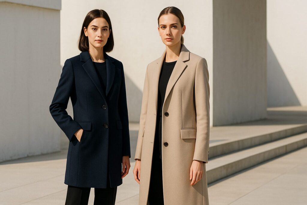 通勤やビジネス用コートの最適サイズ