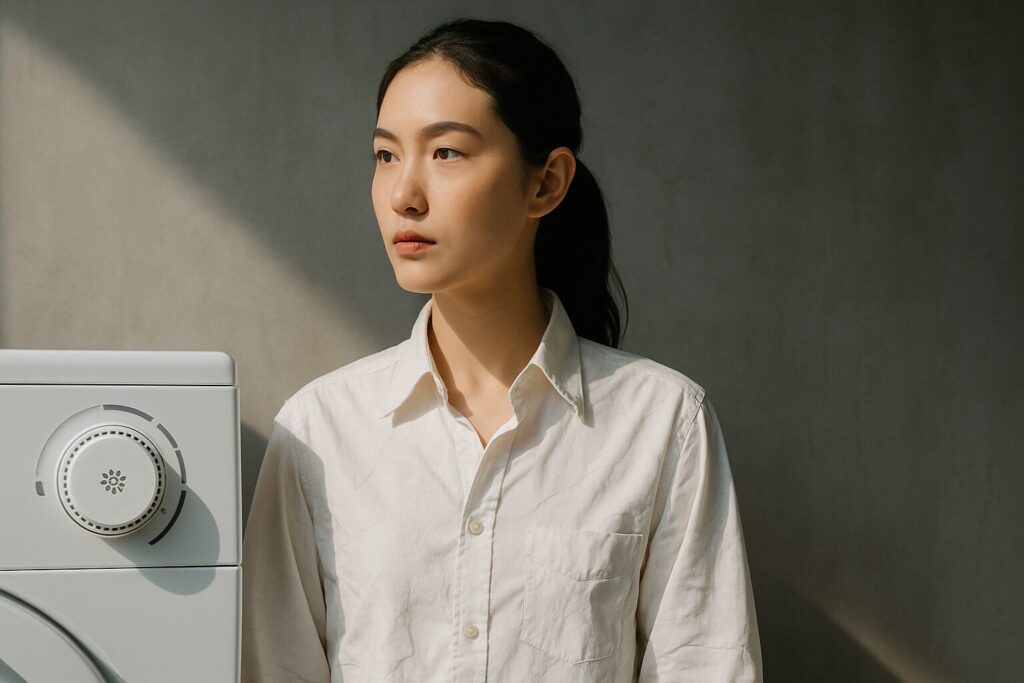 シワ固定を防ぐ低温設定