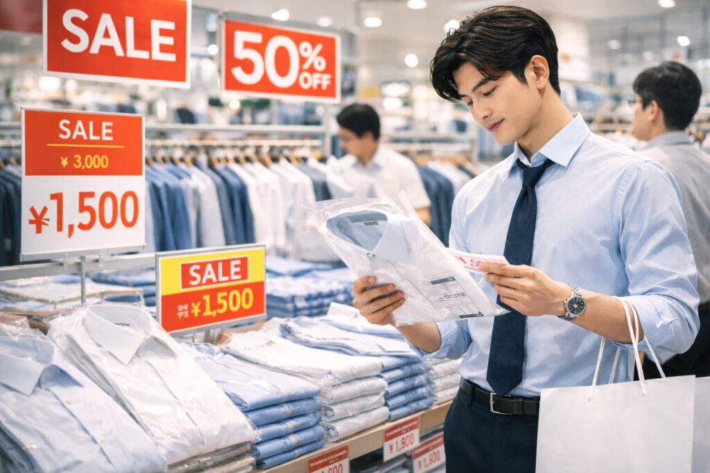 セール時期のワイシャツ安い店