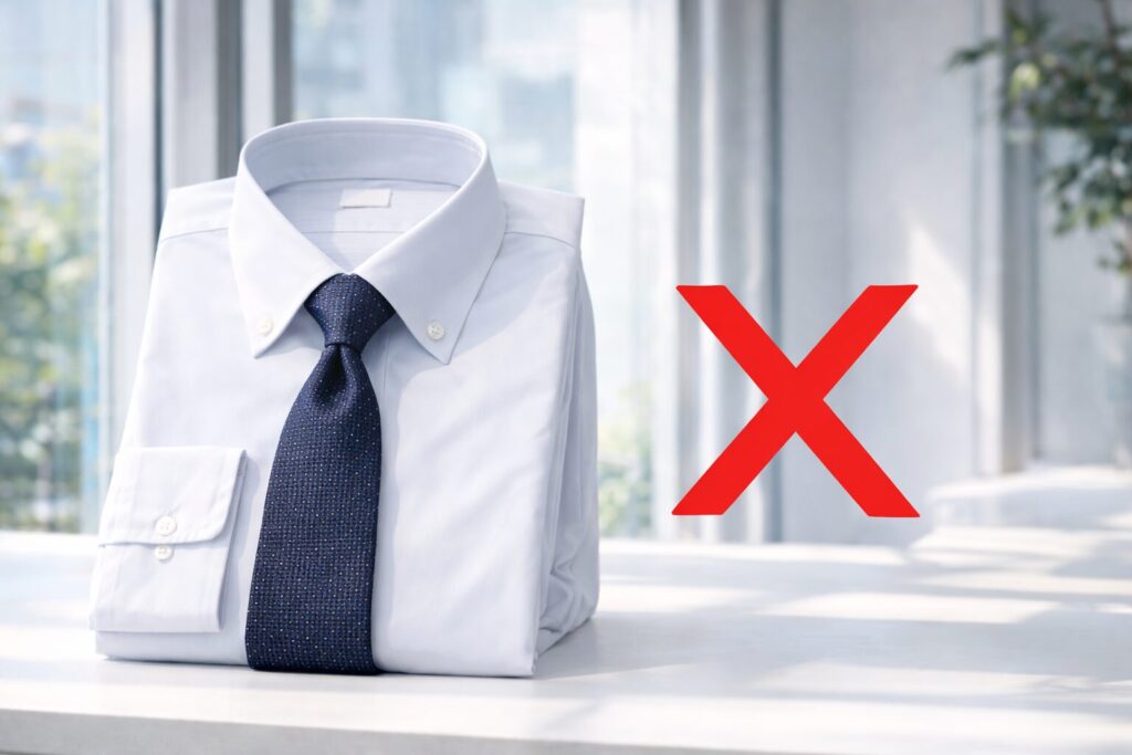 ボタンダウンはNG例外