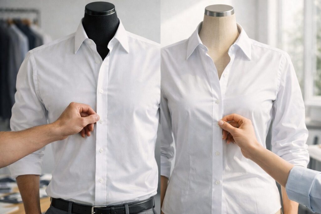 ボタン位置右前左前の違い