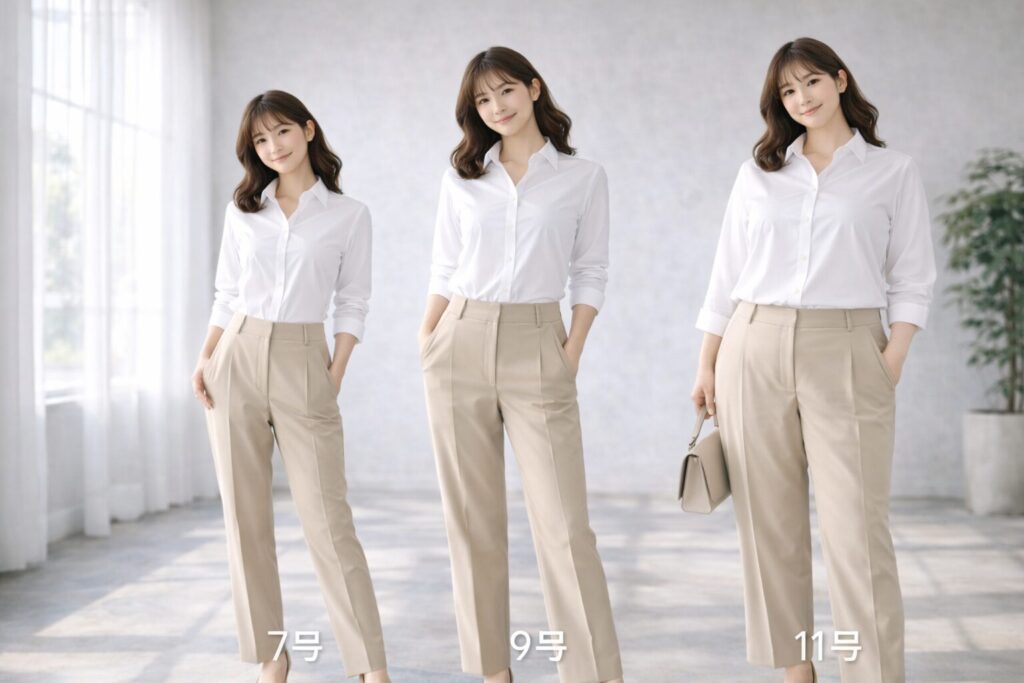 ワイシャツサイズレディース号数目安