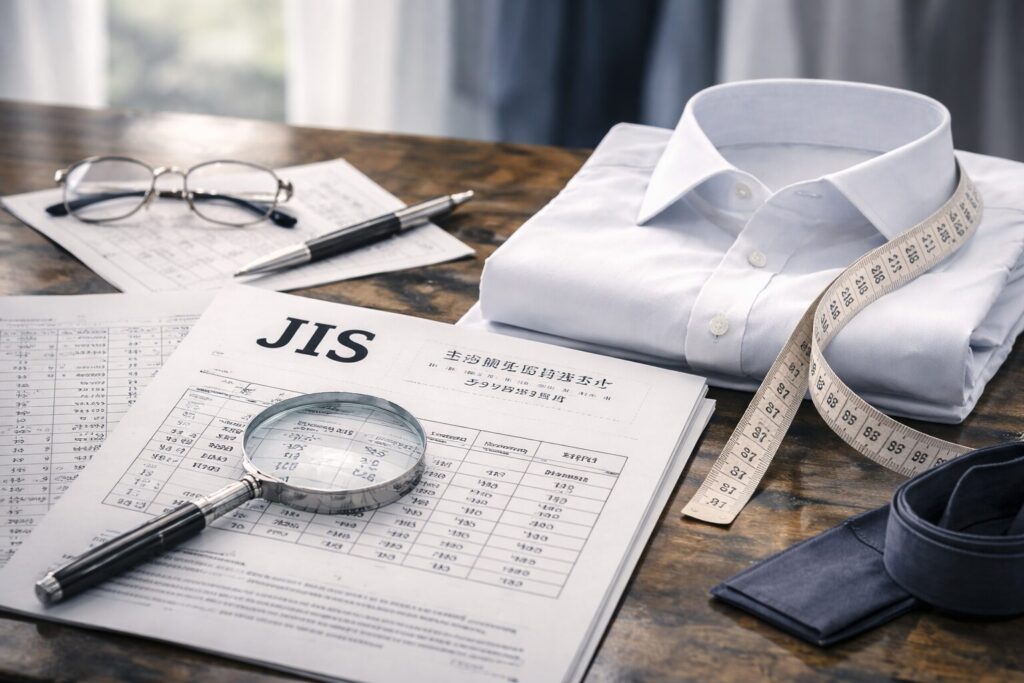 ワイシャツ号数とJIS規格の関係