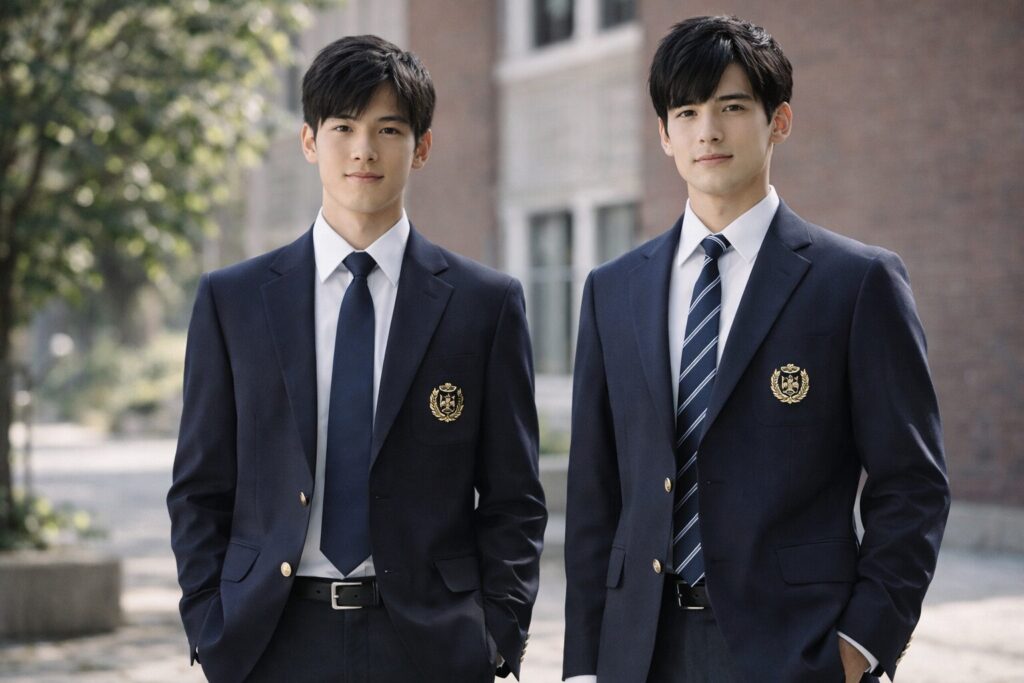 ワイシャツ号数と学生服サイズ