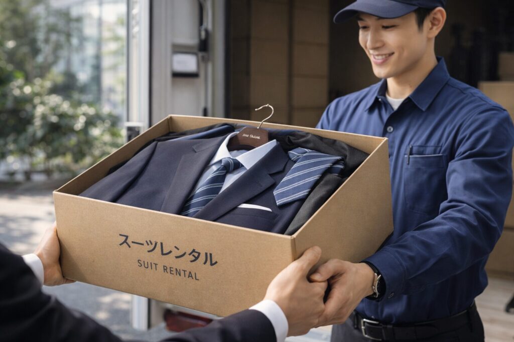 即日発送できるスーツレンタル