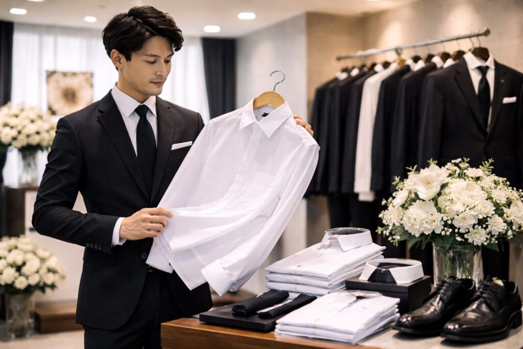 葬儀用ワイシャツ売ってる場所