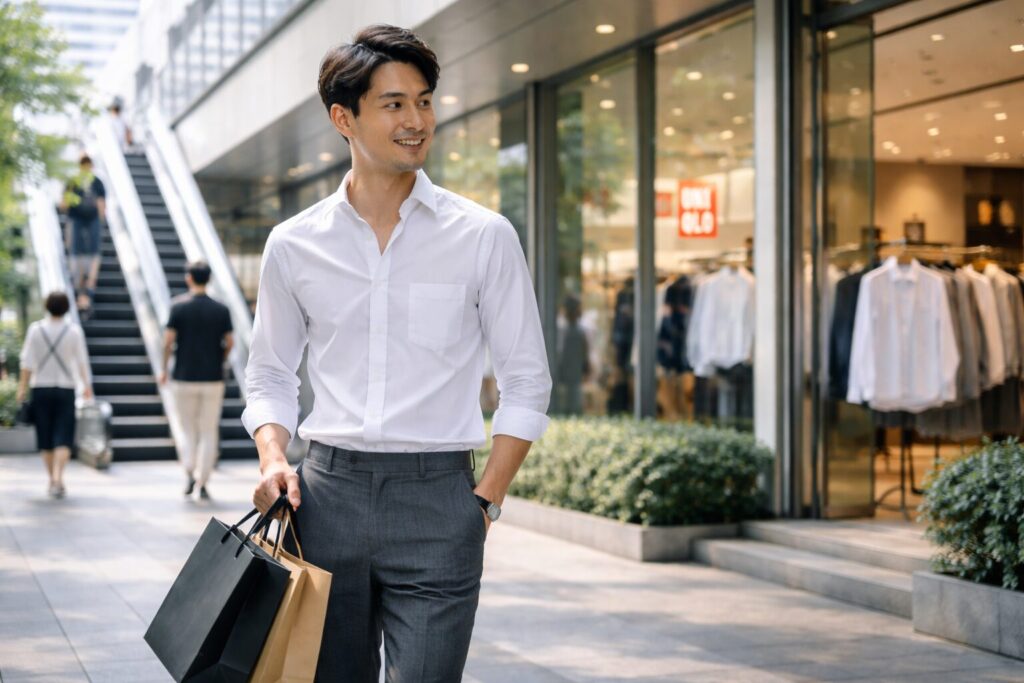 近くのワイシャツ売ってる場所