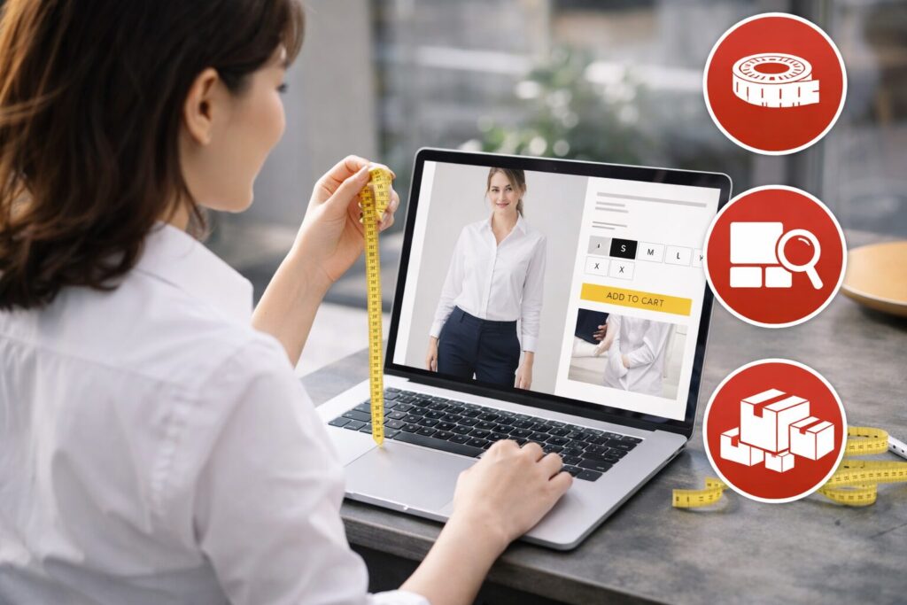 通販でワイシャツレディースを買う注意点