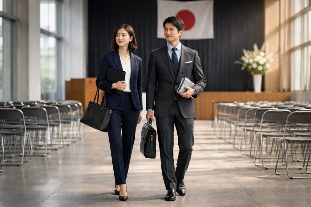 PTA総会の服装はスーツが無難