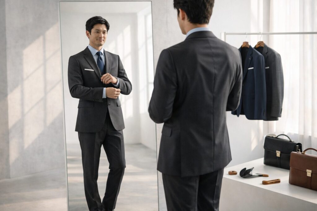 サイズ感と清潔感のチェック