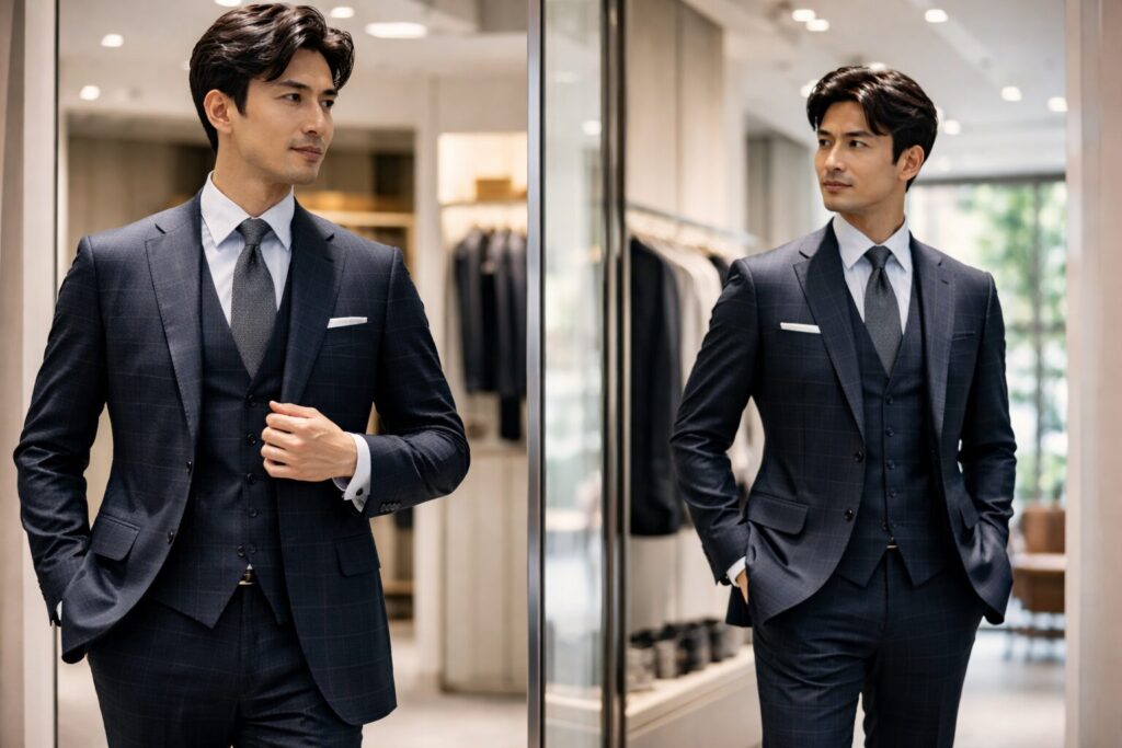 チェック柄は卒業式父親に適切か