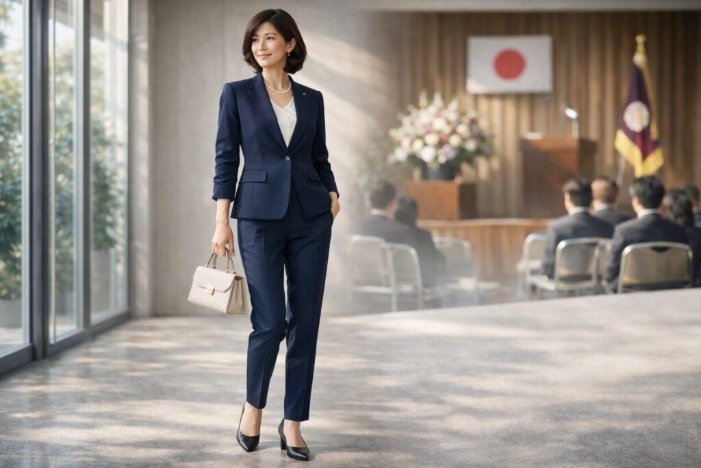 パンツスーツテーパードの魅力