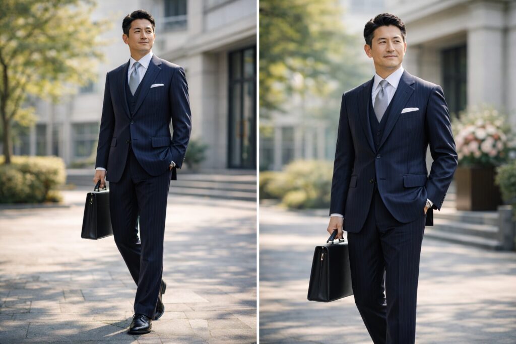 ピンストライプまで許容