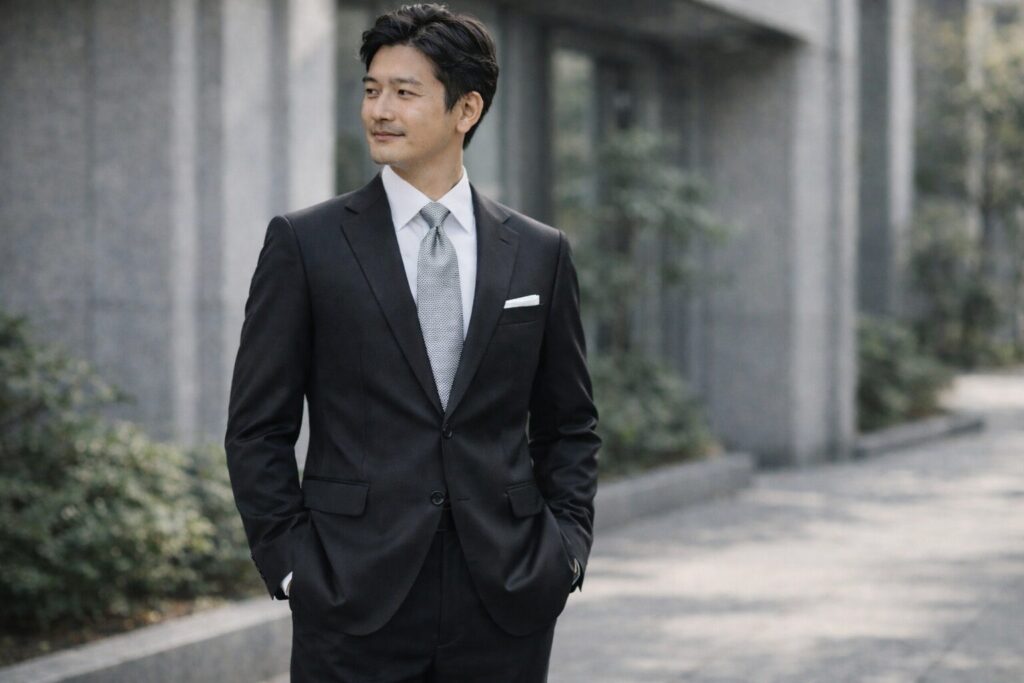 ユニクロ黒スーツの活用法