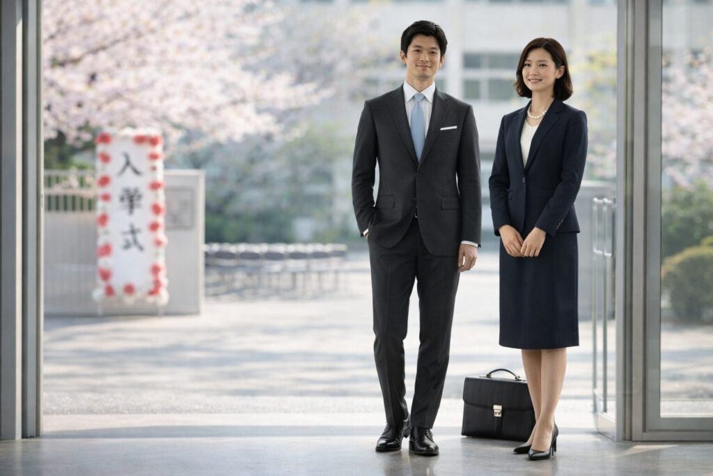 入学式は来賓スーツで上品に