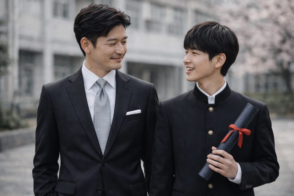 卒業式の父親スーツは黒が最適な理由