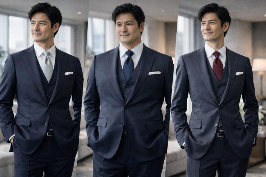 卒業式スーツ父親40代の体型別対策