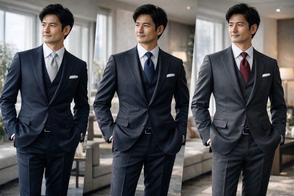 卒業式スーツ父親40代の柄選び注意点