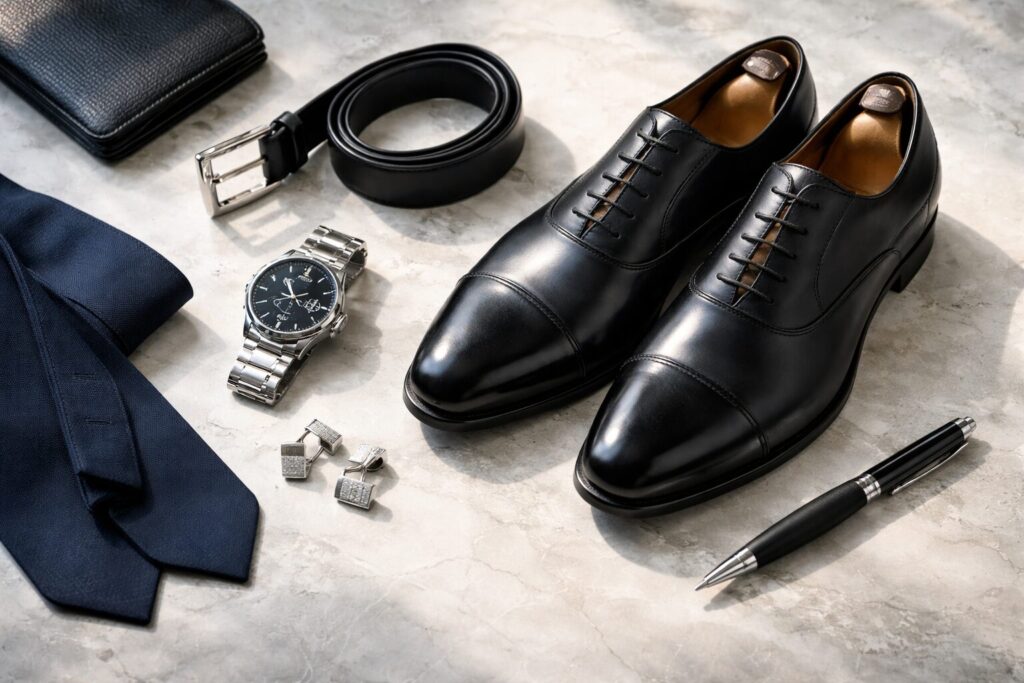 卒業式スーツ父親40代の靴と小物マナー