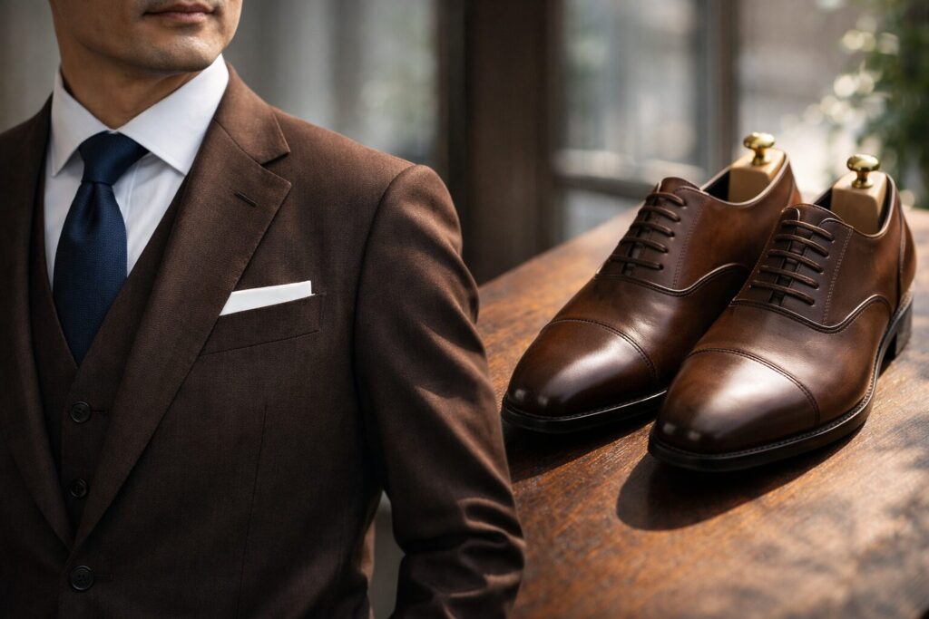 卒業式父親スーツに合うネクタイと靴