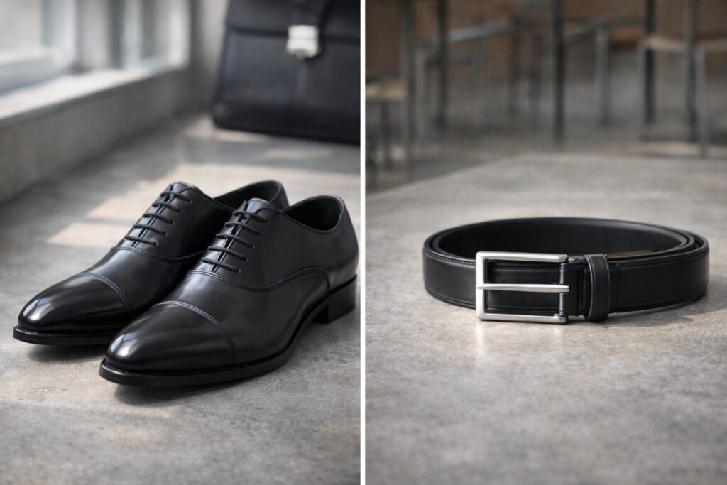卒業式父親靴とベルトの基本