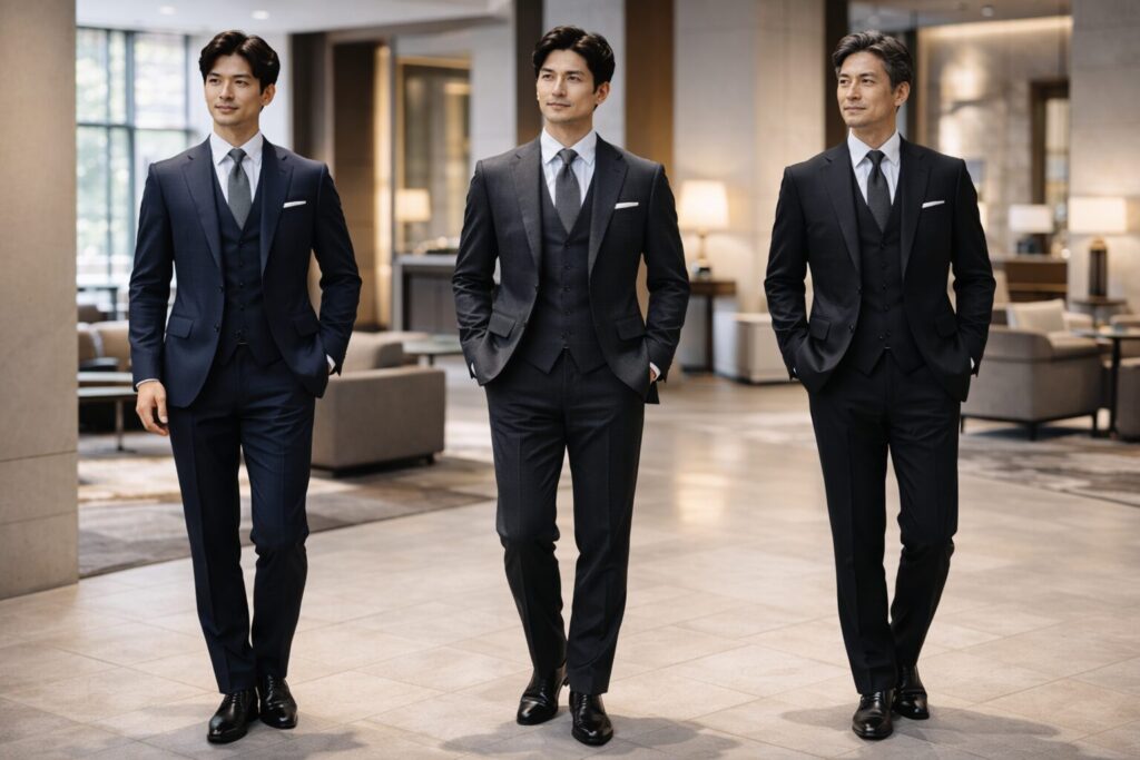 年代別卒業式父親スーツの印象