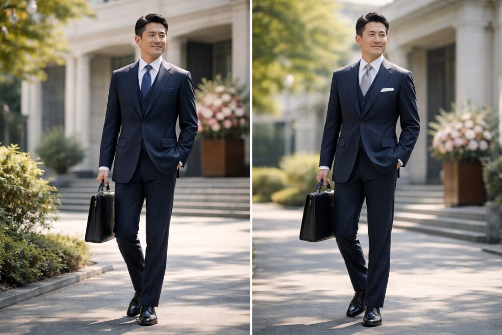 無地と目立たないストライプ