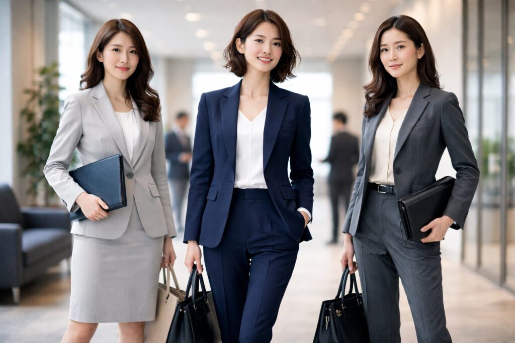 転職面接スーツ女性の基準