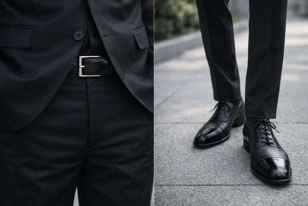 靴とベルトの基本マナー