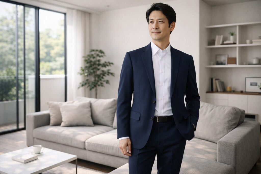 40代父親はユニクロ入学式も可