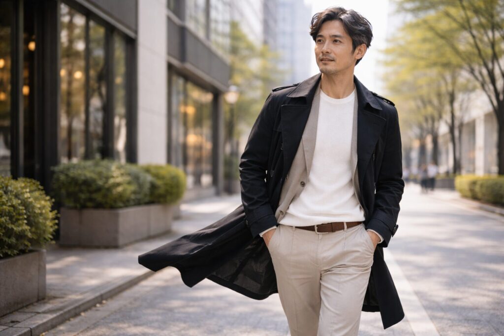 50代は素材感で重さを回避