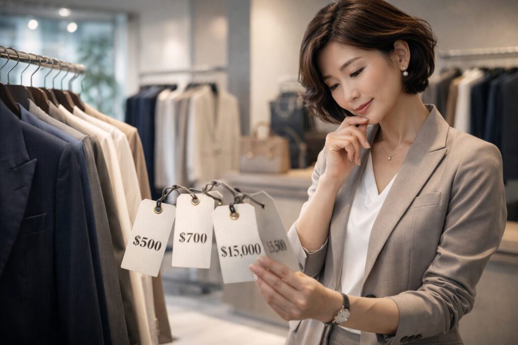 50代女性管理職スーツ価格帯と投資目安